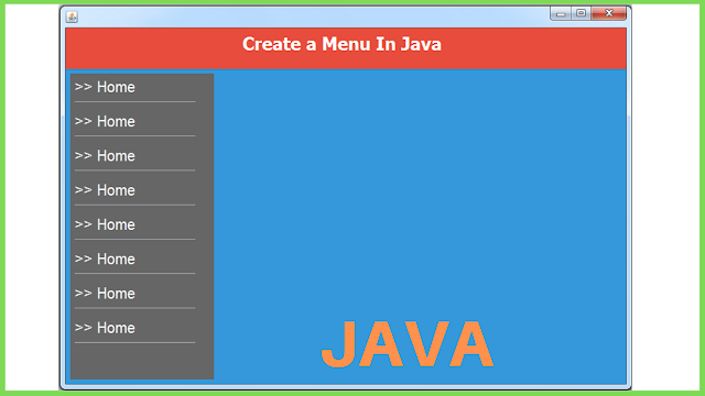  we will see How To Design A Menu Form Using JPanel and JLabels  Java - Menu Form Design