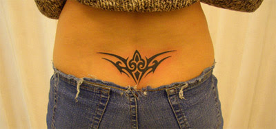 Lower back tattoo