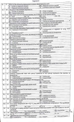 KPPSC Subject Specialist CHEMISTRY Past Papers