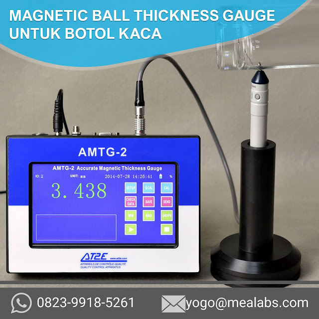 Magnetic Ball Thickness Gauge untuk Botol Kaca