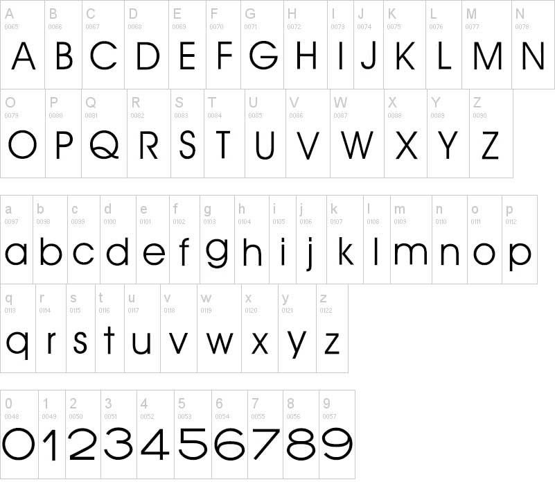 tipografia calvin klein abecedario alfabeto