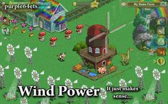 Wind Power on my Farmville Farm - gvan42 - Gregory Vanderlaan