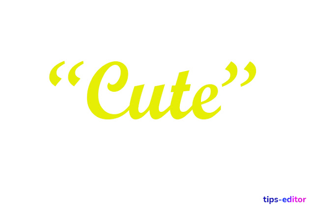 sinonim-kata-cute-dalam-bahasa-inggris-Firhanz-tips-editor.blogspot.com-