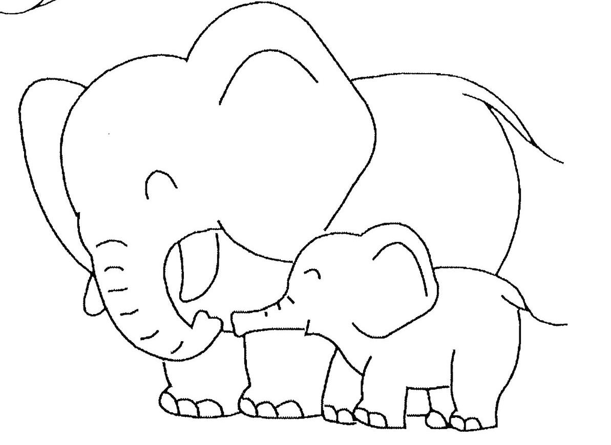 Sketsa Gambar Binatang Gajah Garlerisket