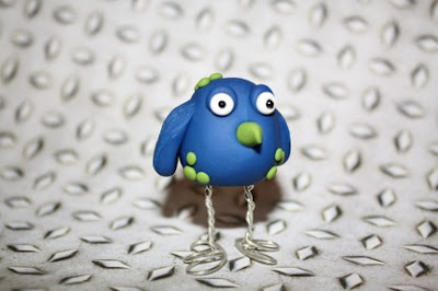 polymer clay bird