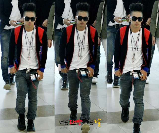 Taeyang at Gimpo Airport