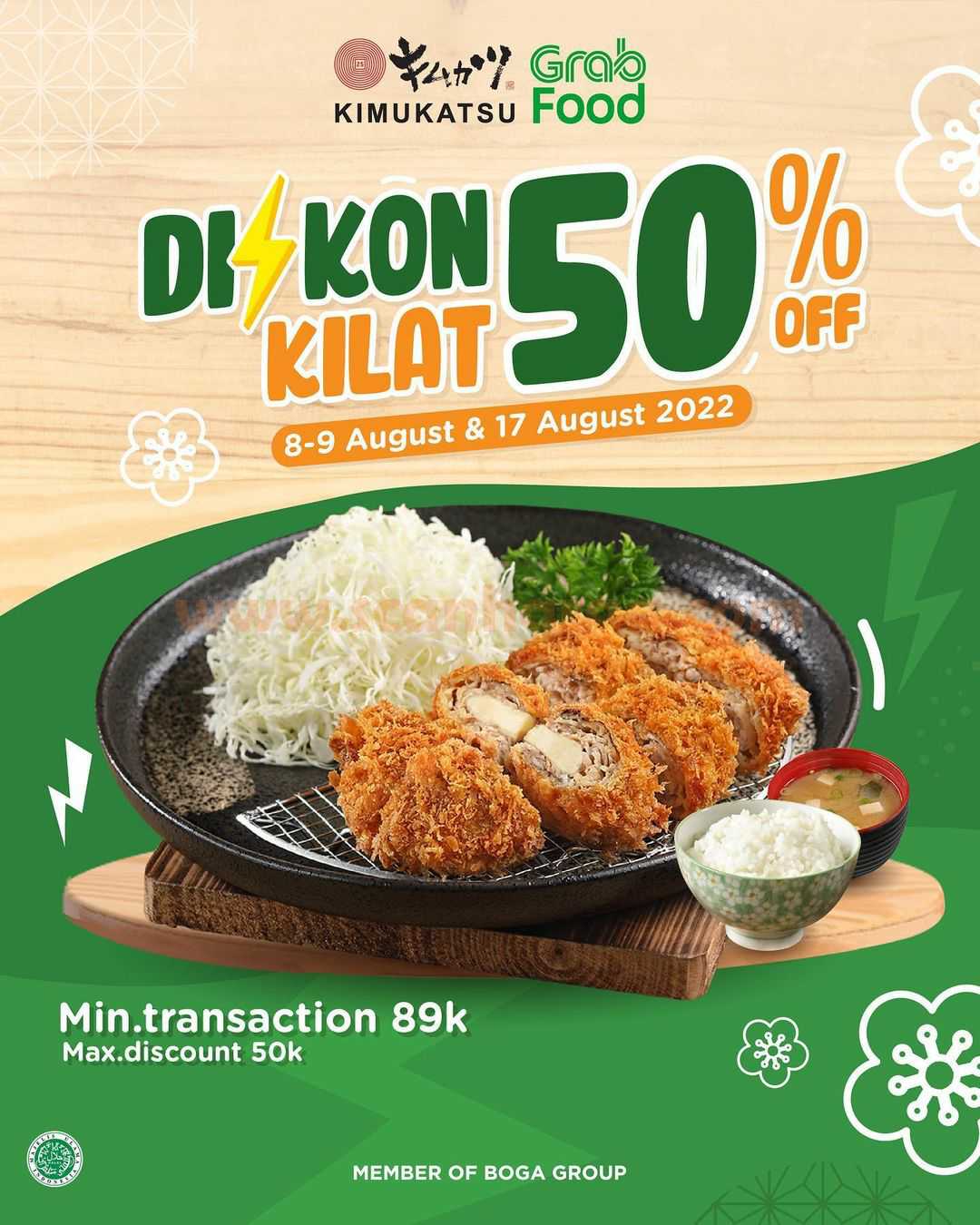 KIMUKATSU Promo DISKON KILAT 50% khusus pesan via GRABFOOD