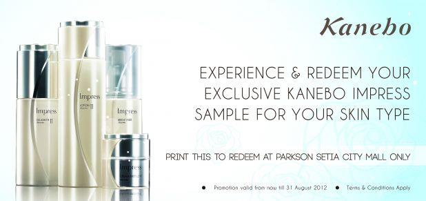 Kanebo Skin Care: FREE Kanebo Impress Sample