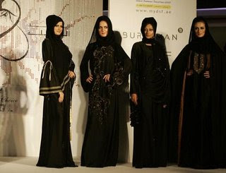 Muslim Women in Abaya(Burkha), Types of Designer Abaya in Fashion 2012