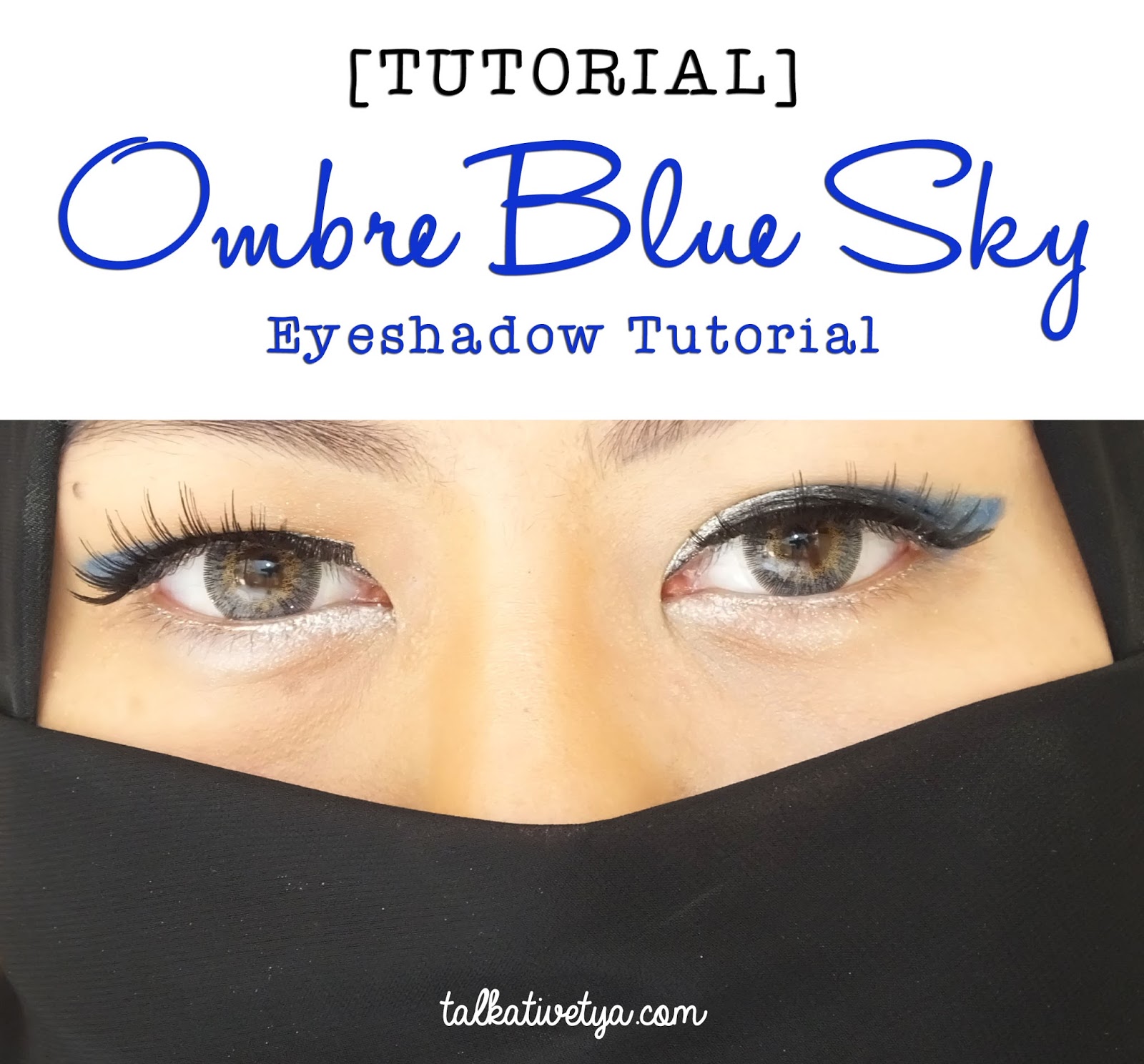 TUTORIAL Ombre Blue Sky Eyes Feat Revlon Colorstay Pencil Liner