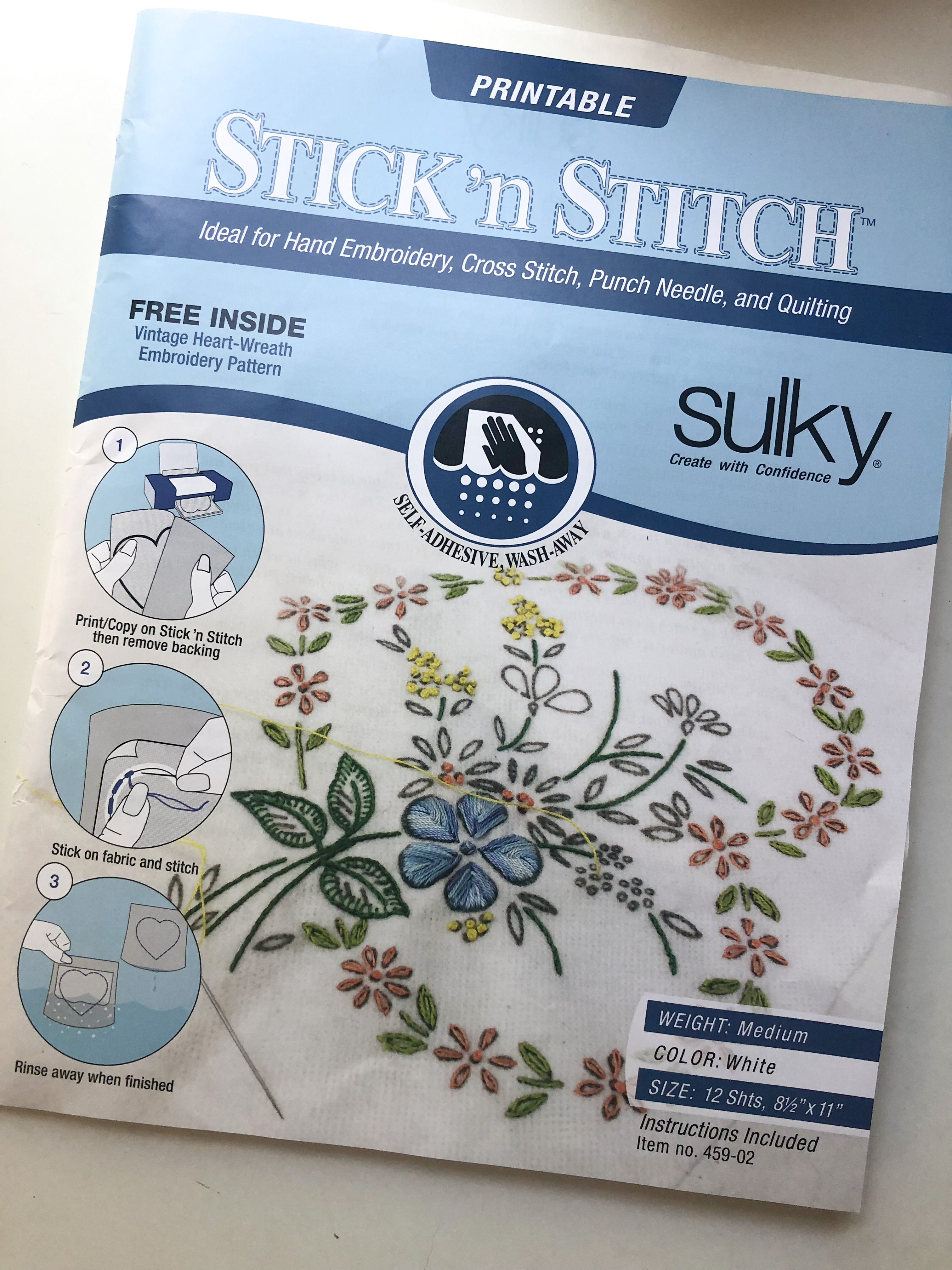 Stick n' Stitch Transfer Paper
