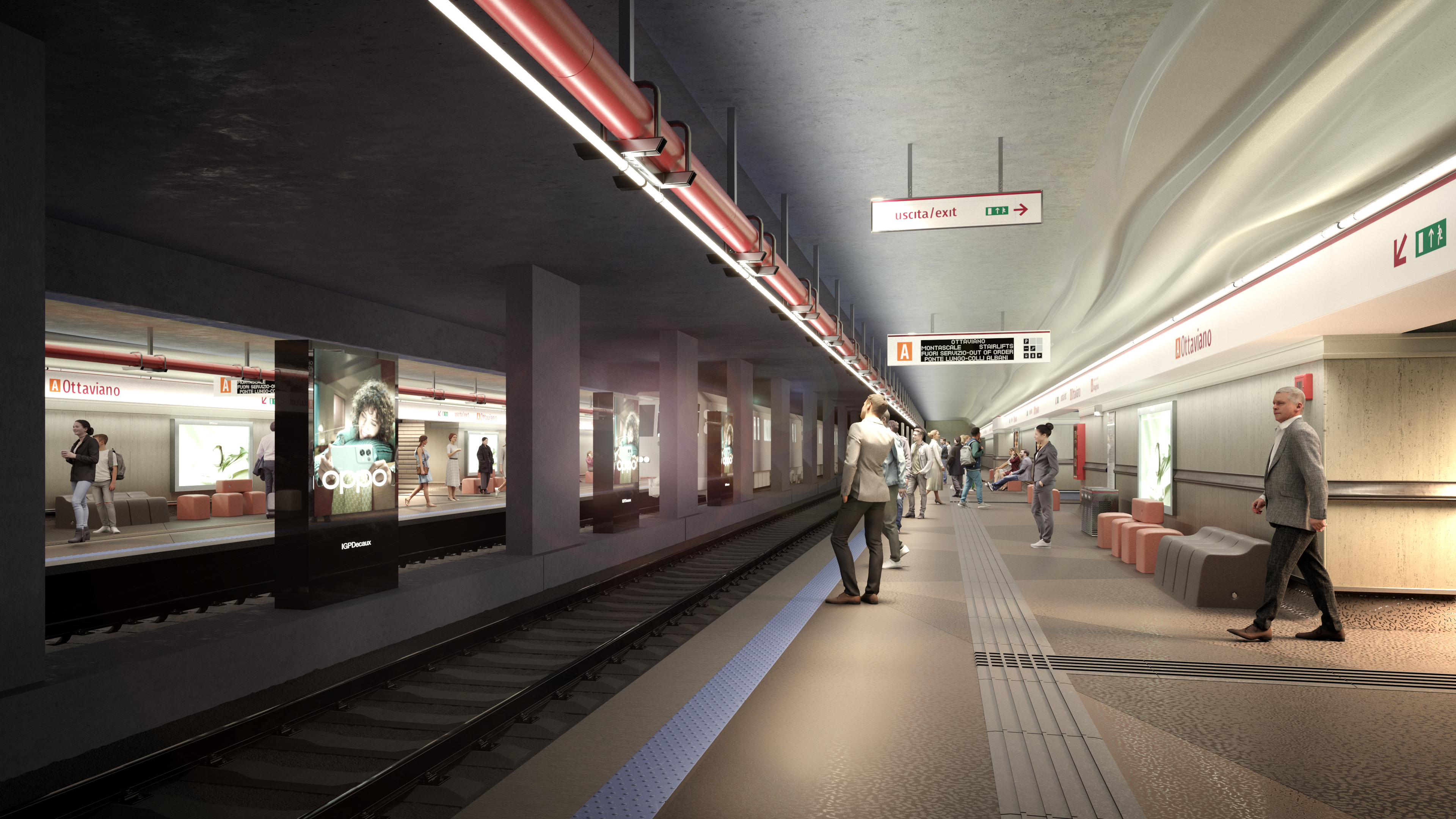 Metro A: via al restyling delle 27 stazioni. Fine lavori nel 2026