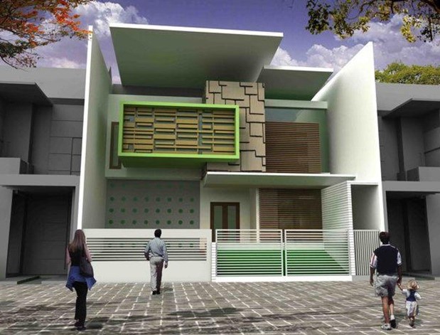 Contoh Desain Rumah Minimalis  2 Lantai