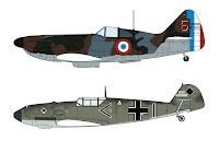 Hasegawa 1/72 Dewoitine D.520 & Messerschmitt Bf109E 