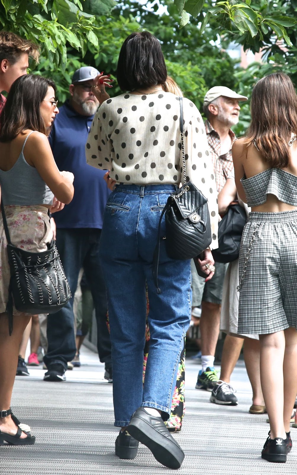 Dua Lipa casual style out photo