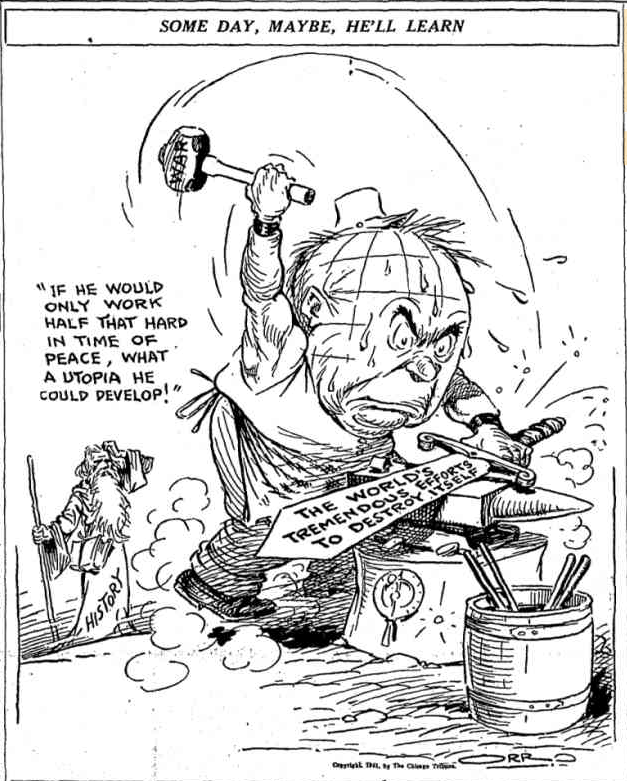 17 April 1941 worldwartwo.filminspector.com Chicago Daily Tribune cartoon