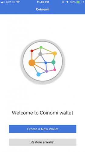 open coinomi wallet account 2