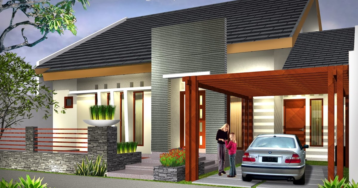  Gambar rumah tampak depan  1 lantai sederhana Desain 