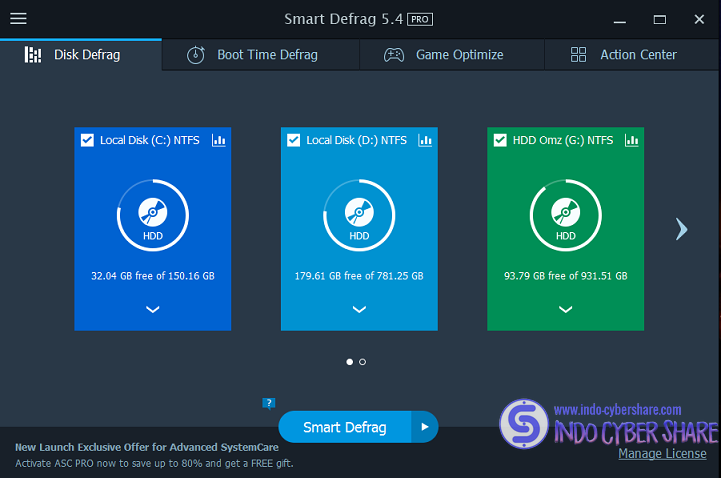 IObit Smart Defrag Terbaru Full Version