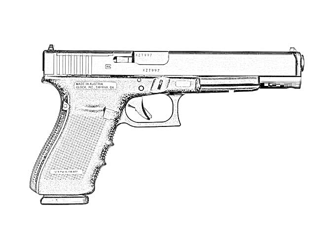 Coloring Pages: Pistols Free Downloadable Coloring Pages