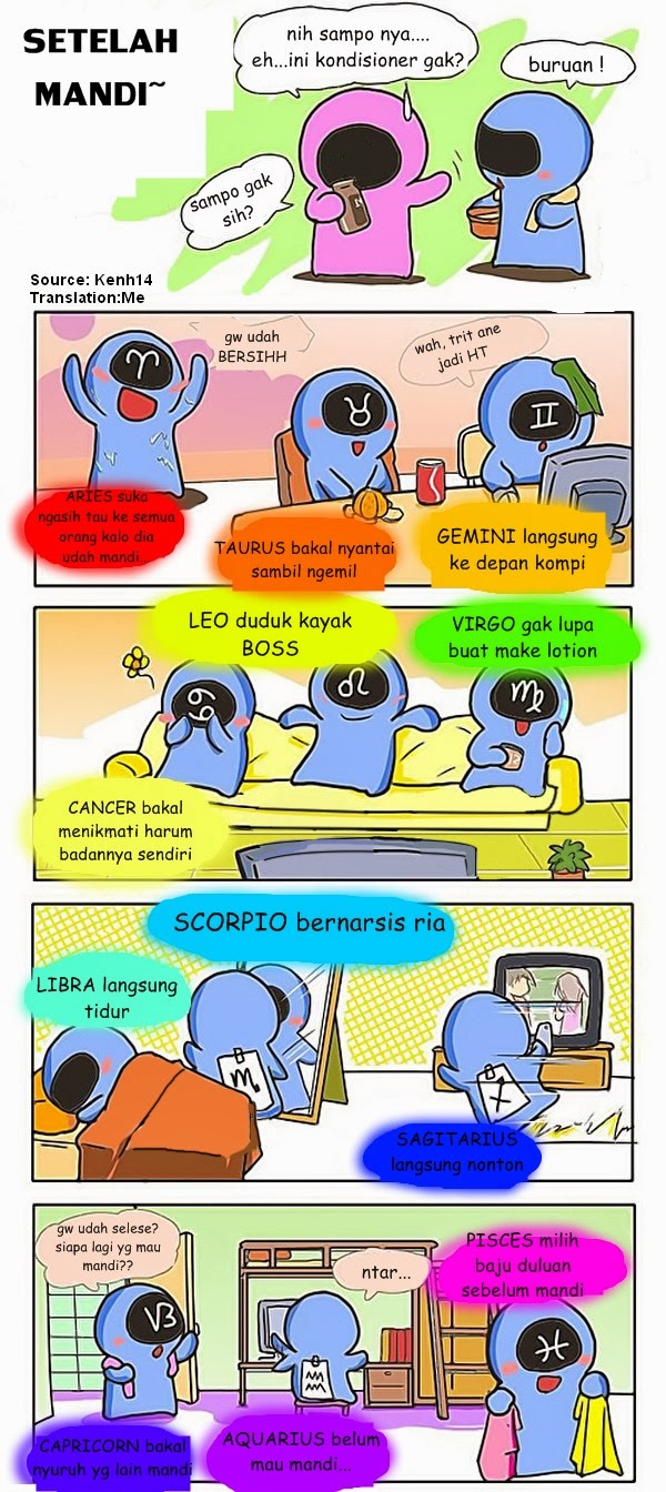 Komik Zodiak Berbagi Itu Keren