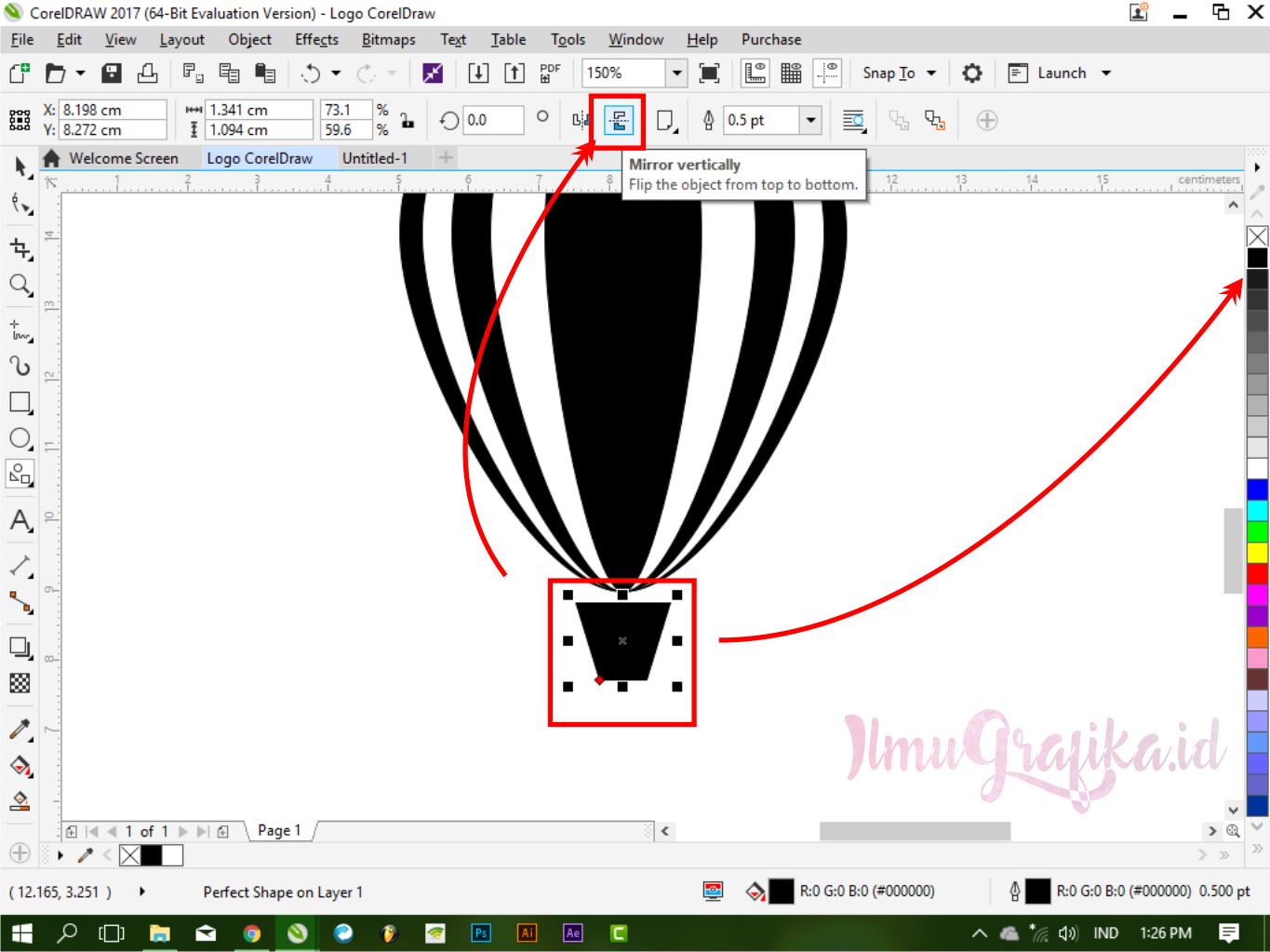 Membuat Logo Artistik Di CorelDraw Ilmugrafikaid