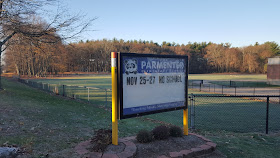 parmenter sign - no school for Thanksgiving weekend