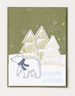 Stampin' Up! Beary Cute Christmas Card #stampinup