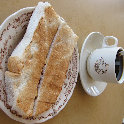 Kaya and Butter Toast @ Kheng Guan Hiong Kopitiam in Pontian, Johor