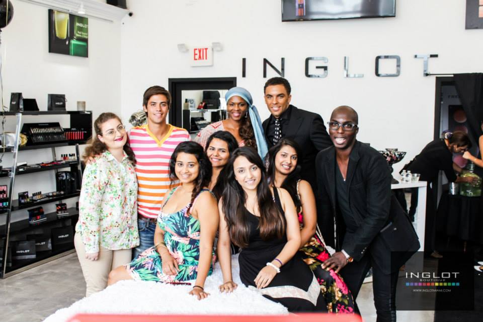 Inglot Boutique Miami Beach, event, makeup