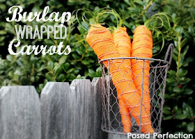 Burlap Wrapped Carrots by Posed Perfection