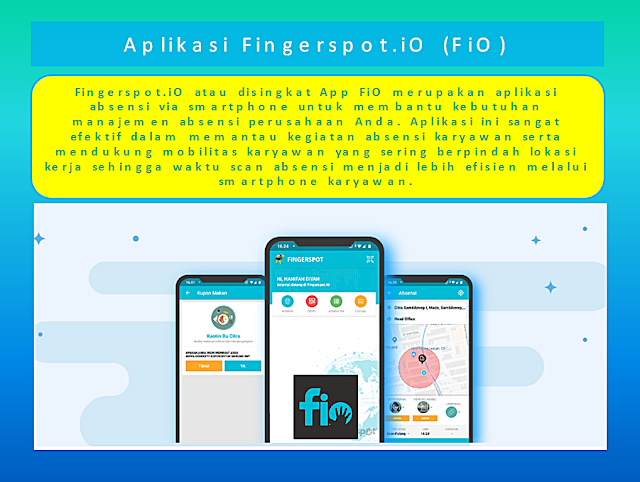 Sofware Absensi Kantor Kota Metro | App FiO merupakan aplikasi absensi via smartphone untuk membantu kebutuhan manajemen absensi perusahaan Anda. Aplikasi ini sangat efektif dalam memantau kegiatan absensi karyawan serta mendukung mobilitas karyawan yang sering berpindah lokasi kerja sehingga waktu scan absensi menjadi lebih efisien melalui smartphone karyawan. | Sofware Absensi Kantor Bandar Lampung