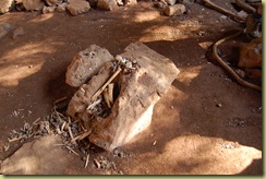 Bones etc found in lava tube