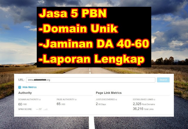 Jasa Backlink 5 PBN DA Tinggi untuk IDR 500K