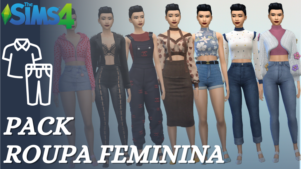 👚 Pack De Roupa Feminina Download The Sims 4