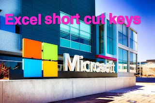 Microsoft Excel short cut keys