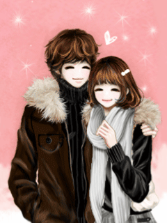Rahmaince: animasi bergerak kartun korea romantis