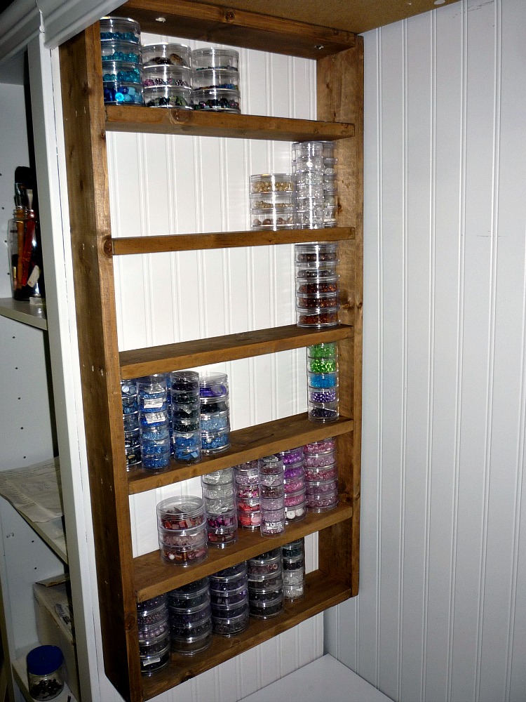 Green Willow Pond: Bead Storage Rack for the Craft Room