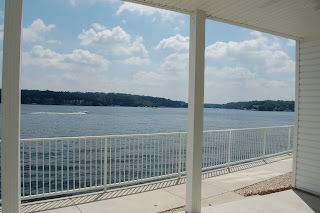 The view of the Lake of the Ozarks from Neptune 101, Atlantis Island