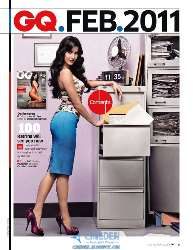 Katrina Kaif on GQ India Magazine February 2011