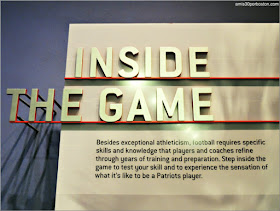 Exhibición Inside The Game en el Museo The Hall at Patriot Place