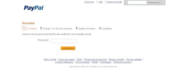 Phishing: falso messaggio PayPal