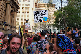 Sydney Climate Rally - 'I Don't Want To Move To Mars'