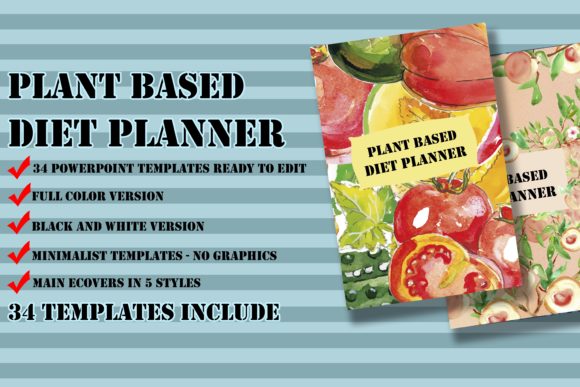 SVG for Cricut Plant Based Diet Planner cut files for your personal DIY projects