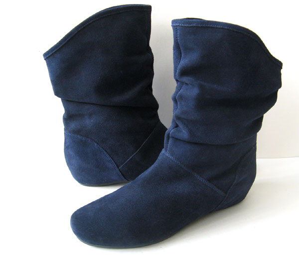 Details about NWOB STEVE MADDEN BLUE SUEDE SLOUCH BOOTS **EXCELLENT ...