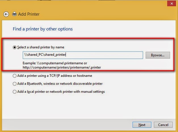 How to install Konica Minolta Bizhub 211 printer on Windows 8 1 64 bit if the printer is shared ...