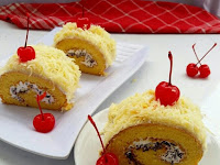 Resep Bolu Gulung Keju (Cheesecake roll)