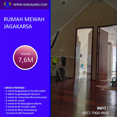 Dijual Rumah Mewah Ada Kolam Renang Strategis Dekat Gerbang Tol Pondok Indah