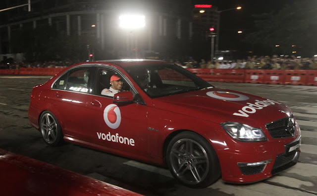 Vodafone McLaren Mercedes - Vodafone ‘Speed Fest’ -  Mumbai Event - McLaren - Lewis Hamilton - F1 Italian Grand Prix - Formula One - MP4-27 F1 Car