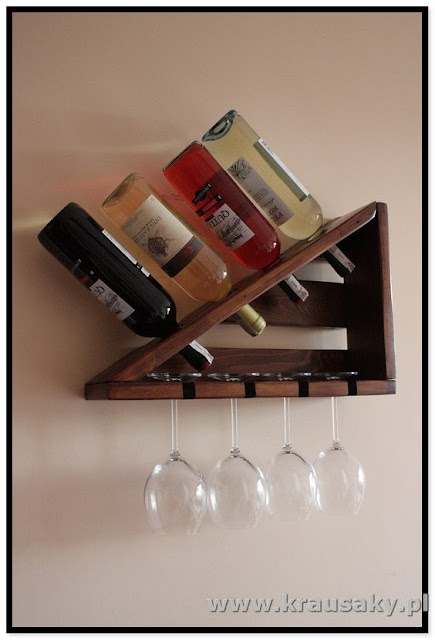 porta vinhos e taças diy